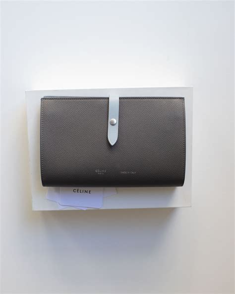 large strap wallet celine|LARGE STRAP WALLET IN GRAINED CALFSKIN .